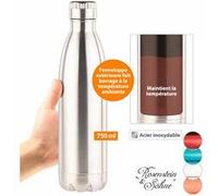 Rosenstein & Söhne – Bouteille isotherme 750 ml – Acier inoxydable double-paroi