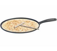 Rosenstein & Söhne – Crêpière en fonte Ø 28 cm – Compatible induction – Facile à nettoyer