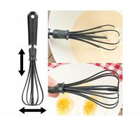 Rosenstein & Söhne Fouet de cuisine flexible en plastique à largeur variable