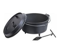 Rosenstein & Söhne : Four hollandais en fonte 9 L avec pieds de support et couvercle/poêle 2 en 1 G