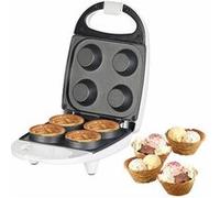 Gaufrier / croque-monsieur Rosenstein & Söhne : Gaufrier pour 4 mini-coupelles à glace en gaufrette - 520 W