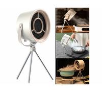 Rosenstein & Söhne Hotte : ventilateur de hotte aspirante USB-C, filtre de rechange, trépied, Ø 13,5 cm, 10 W (hotte aspirante mobile, hotte de camping, barbecue)