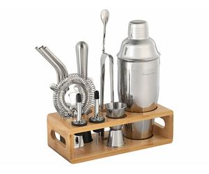 Rosenstein & Söhne Kit cocktail 13 pièces avec shaker 0,7 L et support