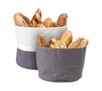 Rosenstein & Söhne Lot de 2 corbeilles à pain 100% coton, Ø 20 cm et Ø 25 cm