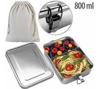 Rosenstein & Söhne Lunchbox en métal avec parois de séparation - 0,8 L
