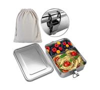 Rosenstein & Söhne Lunchbox en métal avec parois de séparation - 1,4 L
