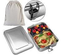 Rosenstein & Söhne Lunchbox en métal avec parois de séparation - 1,4 L