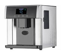 Rosenstein & Söhne Machine à glaçons et distributeur d'eau avec écran et boîtier en acier inoxydable EWS-2350