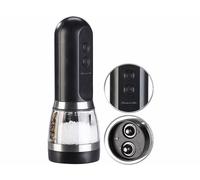 Rosenstein & Söhne Moulin à sel et à poivre rechargeable avec deux compartiments