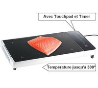 Rosenstein & Söhne Plancha vitrocéramique tactile avec minuteur 800W