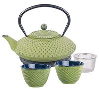Service à Thé style "Tetsubin" pour 2 personnes - Vert cuivre Rosenstein & Söhne