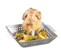 Rosenstein & Söhne Support de cuisson pour poulet entier pour four & barbecue