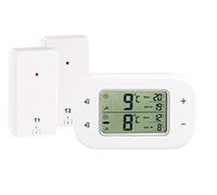Rosenstein & Söhne Thermomètre digital sans fil pour réfrigérateur et congélateur avec...