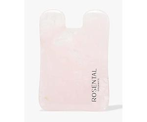 ROSENTAL ORGANICS - Gua Sha - En quartz rose de qualité supérieure - 100 % naturel et fait à la main - Massage du visage - Anti-âge - Outil de lifting naturel et drainage lymphatique intense (Face