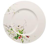 Rosenthal Brillance Fleurs Sauvages Assiette de présentation avec Ailes, Porcelaine, Multicolore, 33 cm