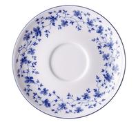 Rosenthal Form 1382 Untertasse für Teetasse 190 ml, Unterteller, Unter Teller, Blaublüten, Porzellan, 15 cm, 41382-607671-14641