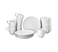 Rosenthal Joyn White Lot de 18 tasses en grès, vaisselle, service à café, assiettes à petit-déjeuner, tasses, bols, soupes, céréales, blanc