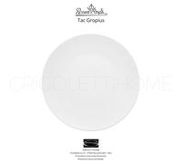 Rosenthal Tac Gropius Assiette Blanche En Porcelaine 22 cm Rotonde