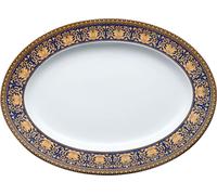 Rosenthal Versace Medusa blue Plat ovale 34 cm
