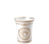 VERSACE HOME Vase 18cm Medusa Gala Blanc Jaune Or Rose