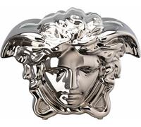 Rosenthal Versace Vase Medusa Grande Silver, porcelaine, 21 cm, 14493-426174-26021