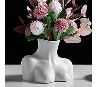 ROSEONE Petit pot de fleurs en résine, pour plantes succulentes, cactus - Figurine décorative en forme de poitrine - Pour cuisine, balcon, rebord de fenêtre (noir)
