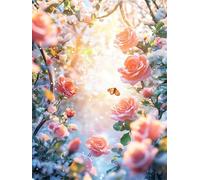 Roseraie des neiges Puzzle pour Adultes 500 pièces, Puzzles Classiques, Détente & Relaxation, Famille Jeu Puzzles, Puzzle de Décoration