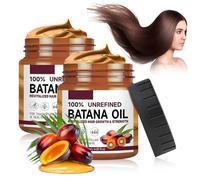 RoserRose Huile de Batana Bio 100% Pure - Batana Oil pour la Croissance des Cheveux - 2 x 120 ml, Soin Réparateur Anti-Fourches et Brillance