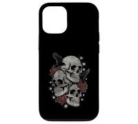 Roses and Skulls Elder Emo Grunge Punk Graphic Goth Gothic Coque pour iPhone 12/12 Pro