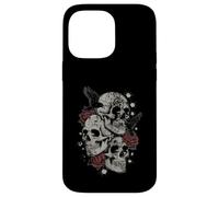 Roses and Skulls Elder Emo Grunge Punk Graphic Goth Gothic Coque pour iPhone 14 Pro Max