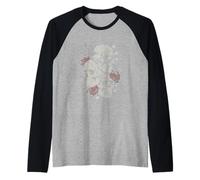 Roses and Skulls Elder Emo Grunge Punk Graphic Goth Gothic Manche Raglan