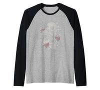 Roses and Skulls Elder Emo Grunge Punk Graphic Goth Gothic Manche Raglan