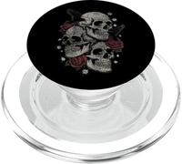 Roses and Skulls Elder Emo Grunge Punk Graphic Goth Gothic PopSockets PopGrip pour MagSafe