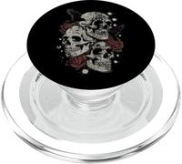 Roses and Skulls Elder Emo Grunge Punk Graphic Goth Gothic PopSockets PopGrip pour MagSafe