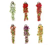 Roses artificielles pour la maison et le jardin, charmantes décorations florales à suspendre pour toutes les occasions ()