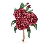 Roses Broche De Revers Beautiful Enamel Flower Brooches For Women Lady 4-color Charming Plants Office Party Brooch Pins