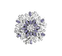 Roses Broche De Revers Creative Rotating Snowflake Brooch Super Beautiful Three-dimensional Corsage Feminine Blazer Pin Accessory For Women And Men(Purple)