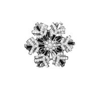 Roses Broche De Revers Creative Rotating Snowflake Brooch Super Beautiful Three-dimensional Corsage Feminine Blazer Pin Accessory For Women And Men(Black)