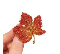 Roses Broche De Revers Crystal Zircon Maple Leaf Brooch For Women Shiny Rhinestone Tulip Flower Brooches Pin Banquet(Color 5)