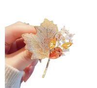 Roses Broche De Revers Crystal Zircon Maple Leaf Brooch For Women Shiny Rhinestone Tulip Flower Brooches Pin Banquet(Color 1)