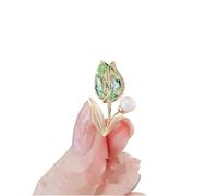 Roses Broche De Revers Crystal Zircon Maple Leaf Brooch For Women Shiny Rhinestone Tulip Flower Brooches Pin Banquet(Color 4)