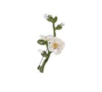 Roses Broche De Revers Green Peony Brooch For Woman Flower Lapel Pins Chinese Party Wedding Suit Coat Jewelry(Color 6)