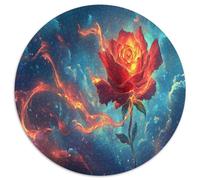 Roses brûlantes 1000 Piece Puzzle Rond, pour Enfants Adulte Éduchatif DécoRation pour Enfants Cadeau De Qualité Supérieure 1000pcs (67.5x67.5cm)