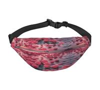 Roses by the sea Grand sac banane tendance pour voyage, décontracté, convient pour le sport, la course, le cyclisme, les voyages, la pêche
