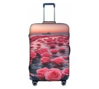 Roses by The Sea Housses de valise tendance avec impression personnelle, convient pour une utilisation professionnelle et extérieure, blanc, M