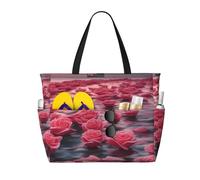 Roses by the sea Sac de voyage multifonction multi-poches Design tendance Convient pour divers lieux de plein air