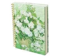 Roses Esthetic Art Mixed Media Sketchbook 44,5 kg/160 g/m² Papier épais sans acide pour dessin, 1 lot de carnet de croquis A4 vierge à spirales, carnet de croquis de qualité supérieure pour enfants,