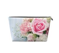 Roses Fleurs Roses, Trousse de Toilette Trousse de Maquillage Sac à cosmétiques Trousse de Toilette de Voyage Portable