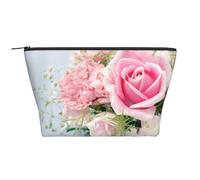 Roses Fleurs Roses, Trousse de Toilette Trousse de Maquillage Sac à cosmétiques Trousse de Toilette de Voyage Portable