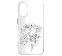 Roses Flower Skull Y2K with Cute Star Pattern for Goth Mom Coque pour iPhone 17